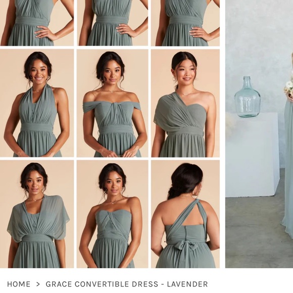 Lavender Grace Convertible Bridesmaid Dress Birdy Grey - Picture 9 of 13